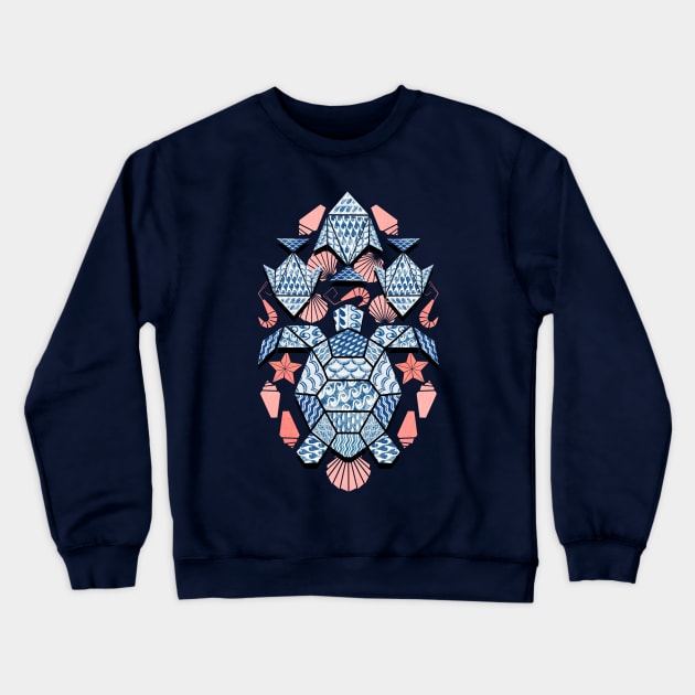 Geometric Ocean Bed Crewneck Sweatshirt by PerrinLeFeuvre